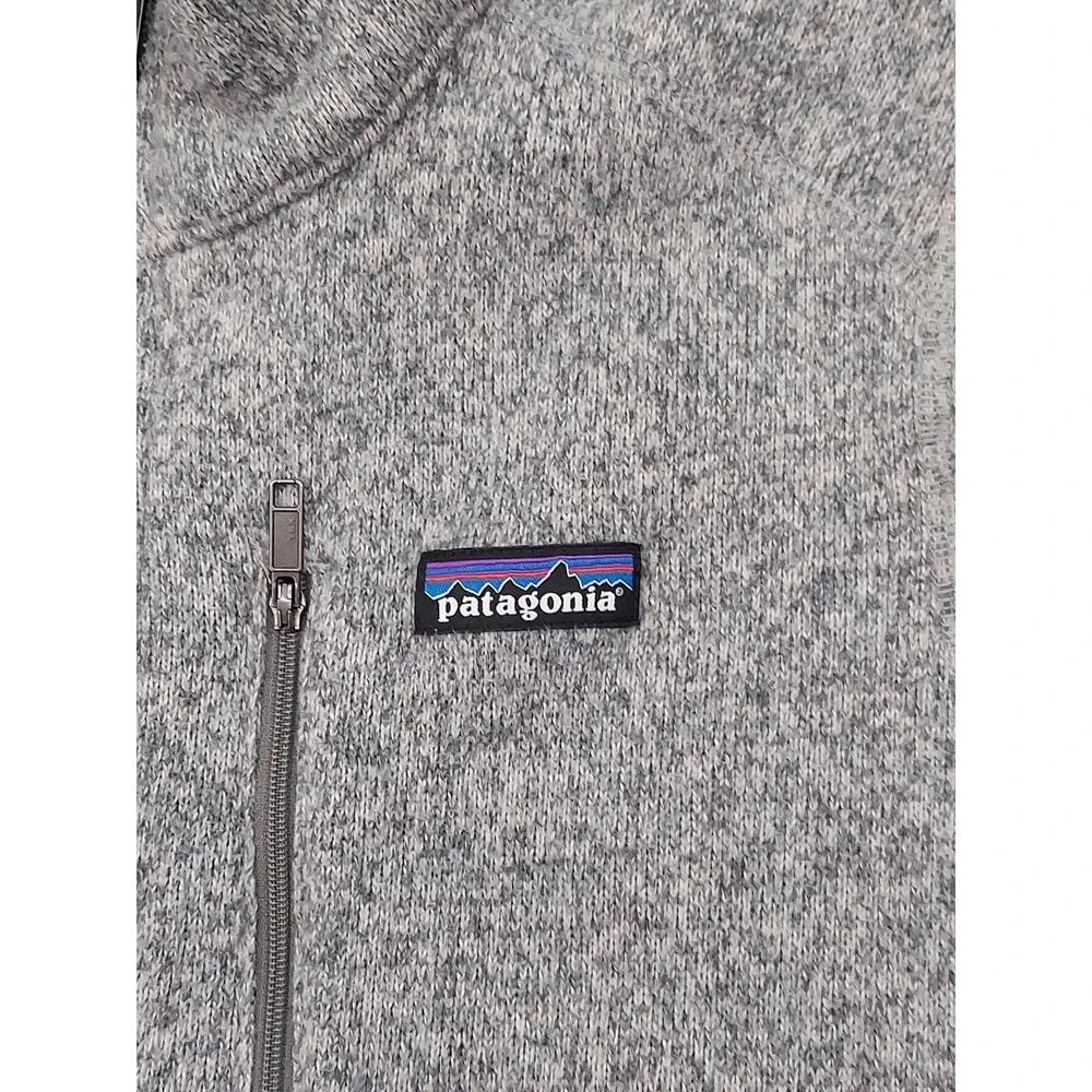 Patagonia Better Sweater Vest Mens XL Full Zip Tech Pockets Heathered Gray Mock - Picture 2 of 10